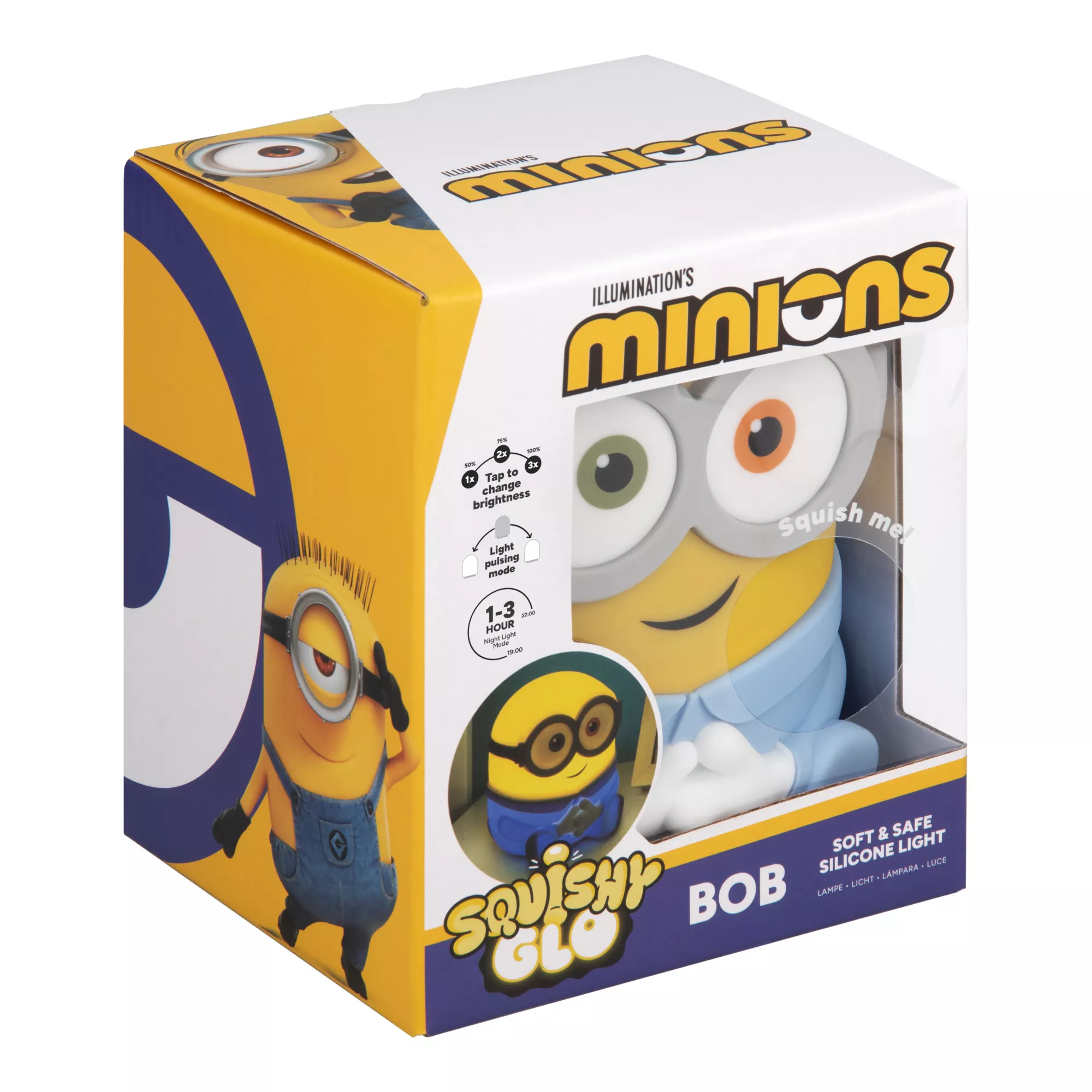 Minions Bob SquishyGlo Rechargeable Night Light at Spencer's