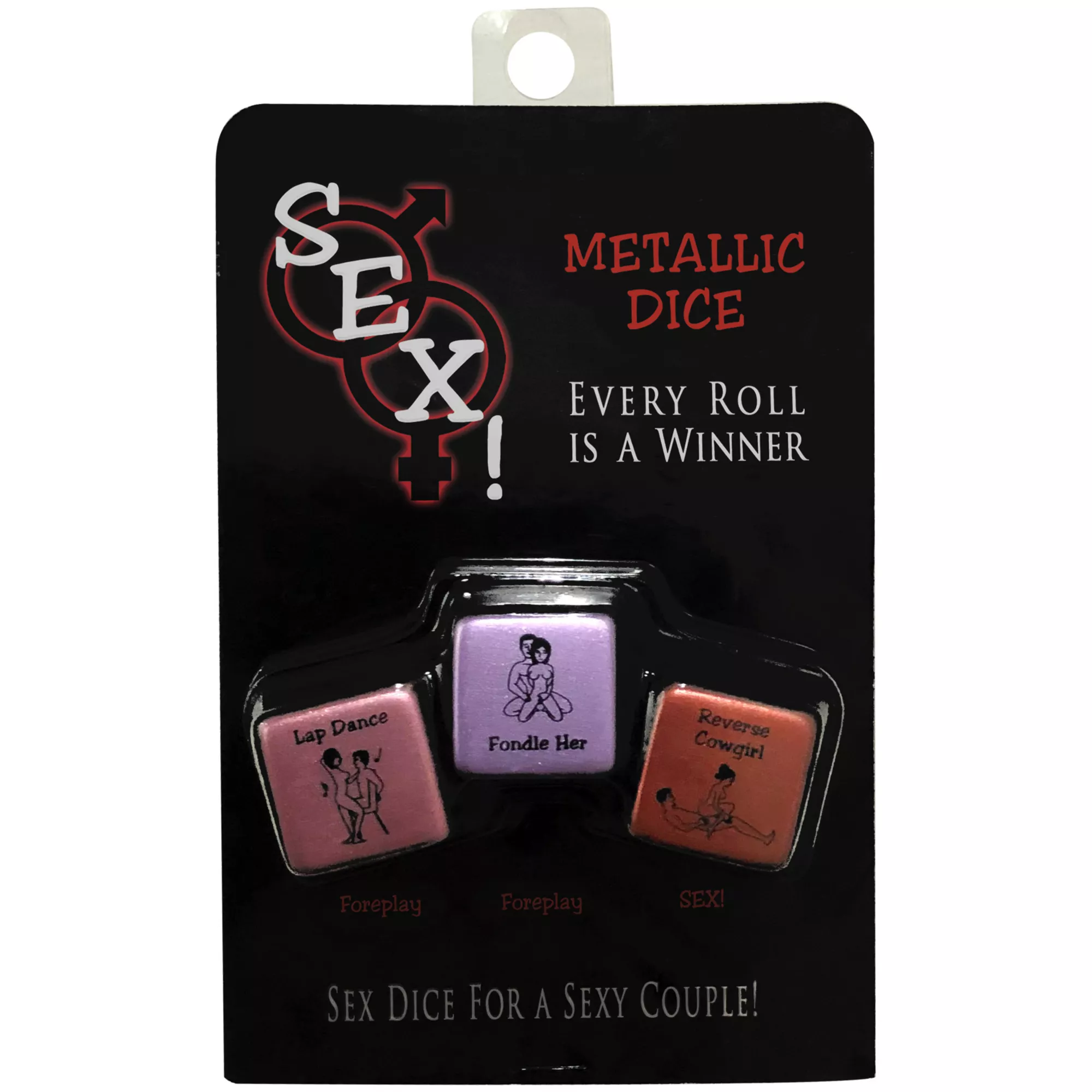 Metallic Sex Dice at Spencer's
