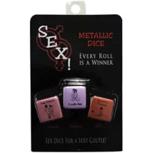 Metallic Sex Dice at Spencer's
