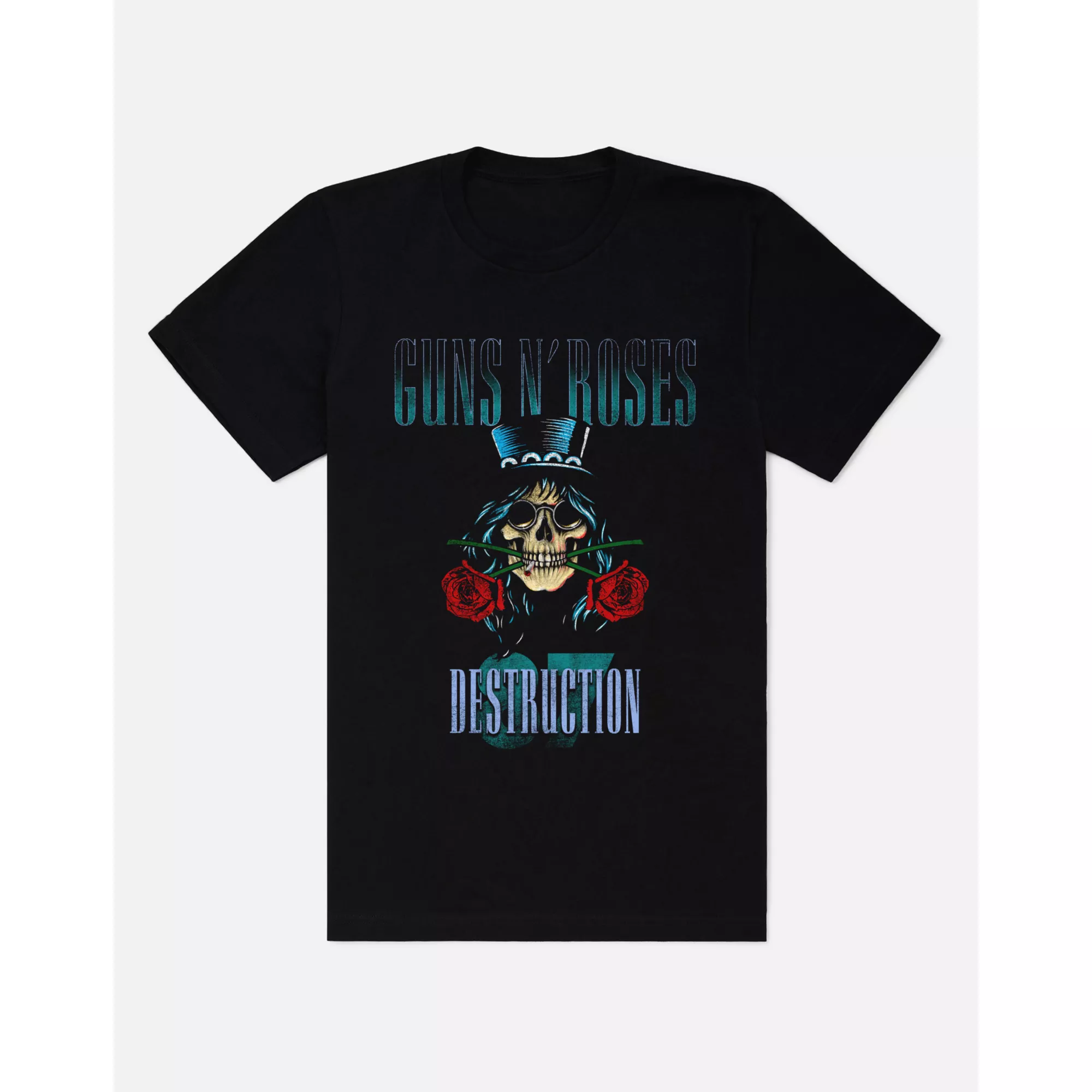 Guns N' Roses Black Destruction T-Shirt at Spencer's