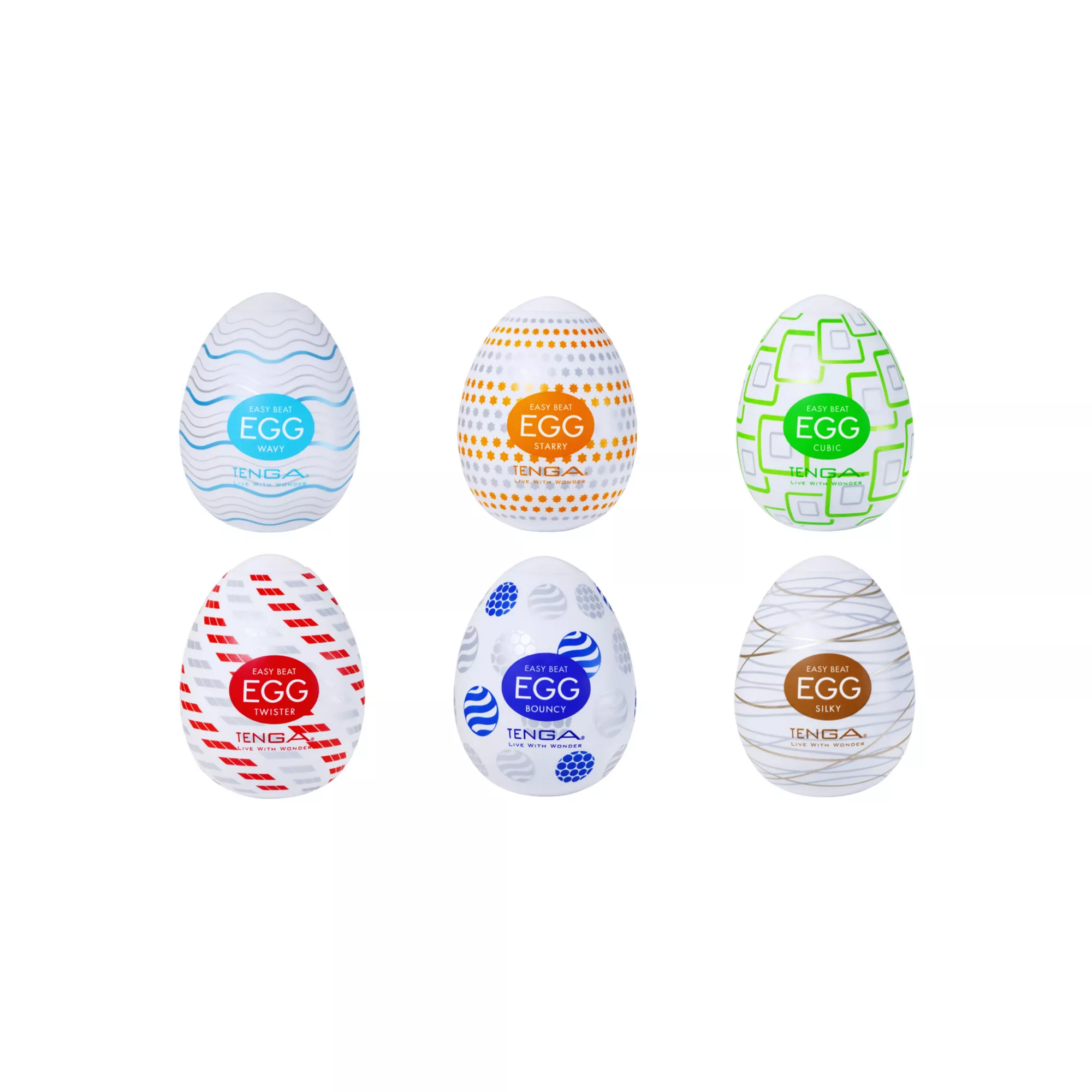 Multi-Pack Tenga Easy Beat Egg Strokers - 6 Pack at Spencer's