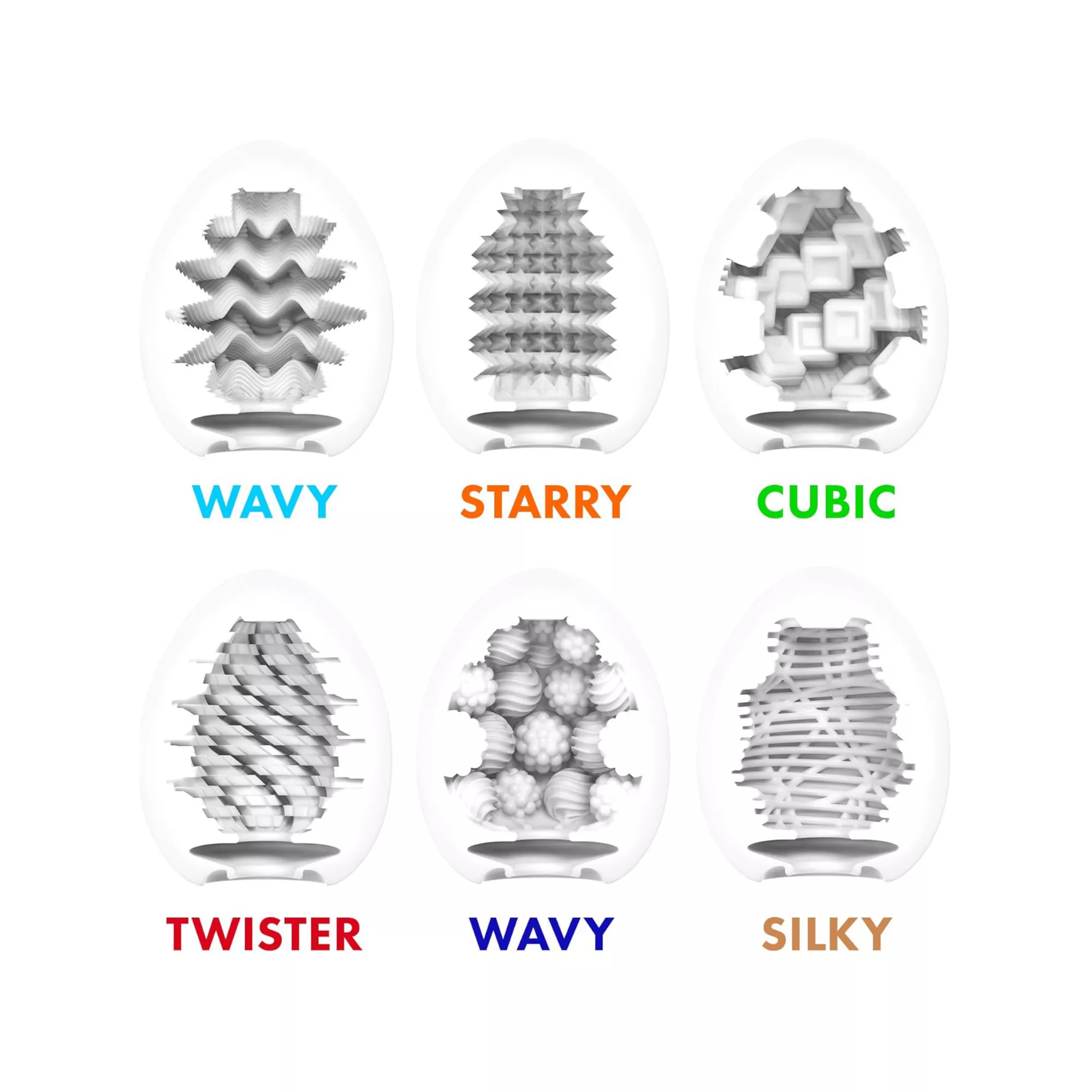 Multi-Pack Tenga Easy Beat Egg Strokers - 6 Pack at Spencer's