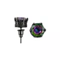 Vitrail CZ Crown Black Stud Earrings - 20 Gauge at Spencer's