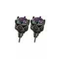 Vitrail CZ Crown Black Stud Earrings - 20 Gauge at Spencer's