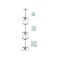 Multi-Pack CZ White Opal-Effect Stud Earrings 3 Pack - 20 Gauge at Spencer's