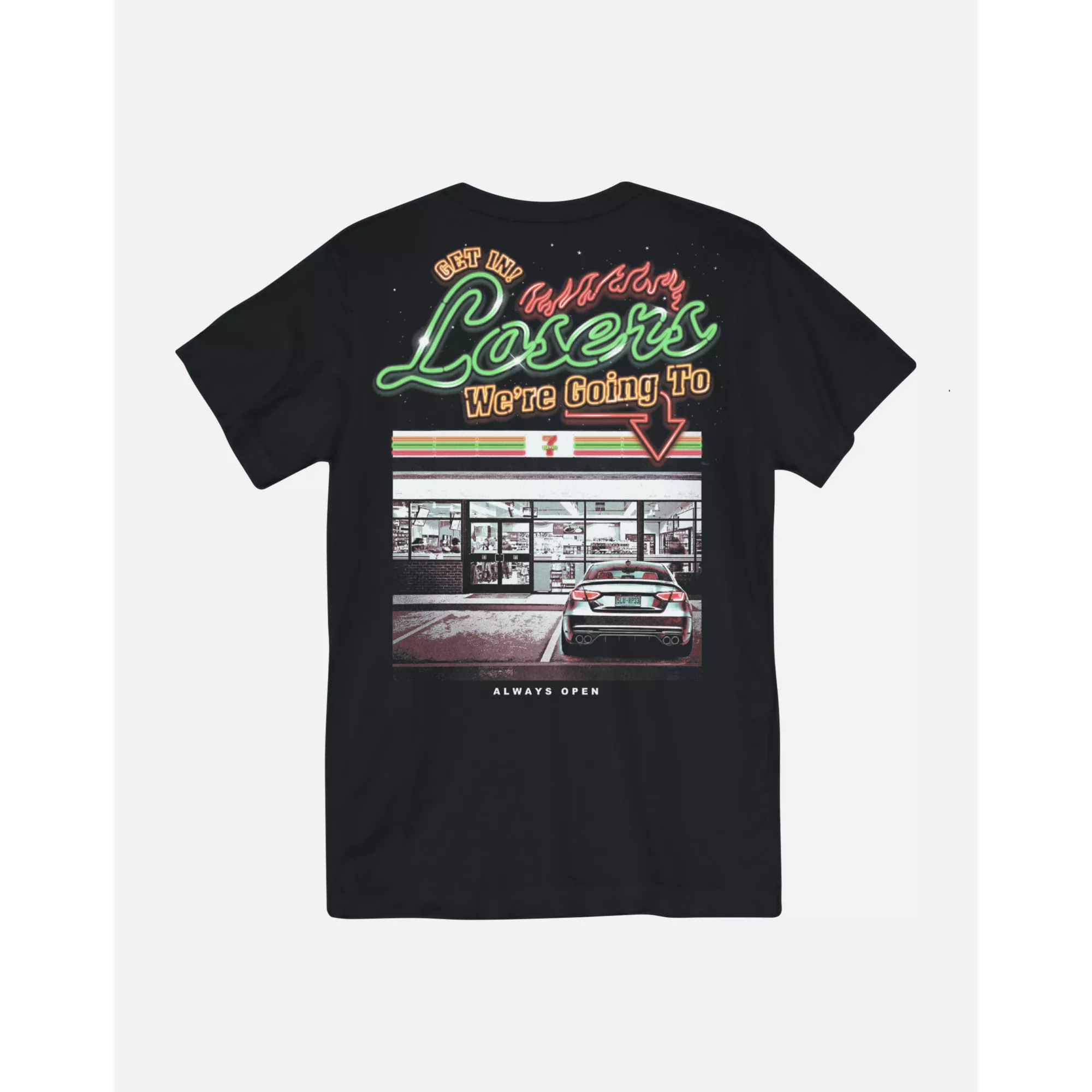 7-Eleven Glow in the Dark Get in Losers T Shirt at Spencer's