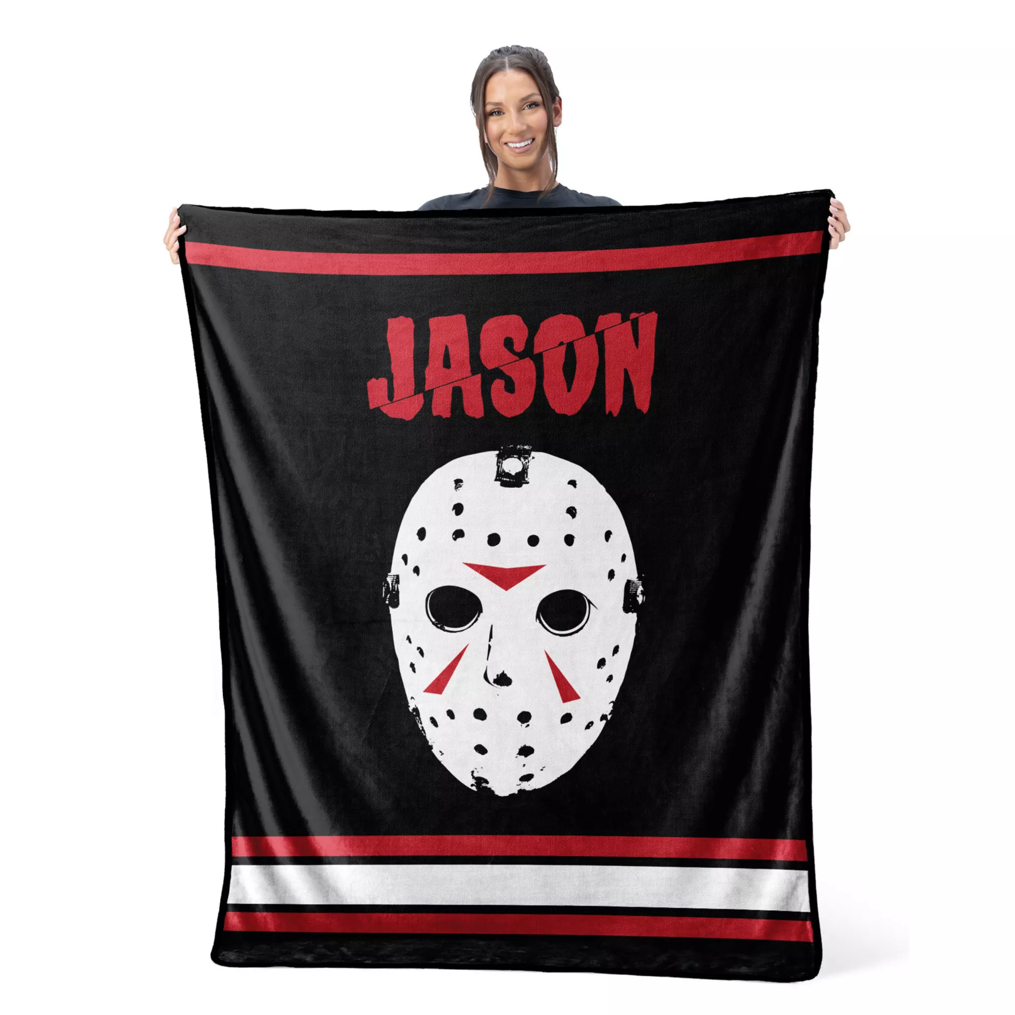 Jersey Jason Fleece Blanket - Jason Universe at Spencer's