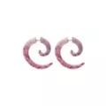 Purple Marble-Effect Faux Spiral Tapers - 18 Gauge at Spencer's