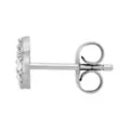 Silver-Tone Crystal Pavé Heart Stud Earrings - 20 Gauge at Spencer's