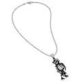 Owl Skeleton Pendant Chain Necklace at Spencer's