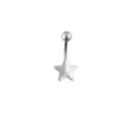 Star Silver-Tone Belly Ring - 14 Gauge at Spencer's
