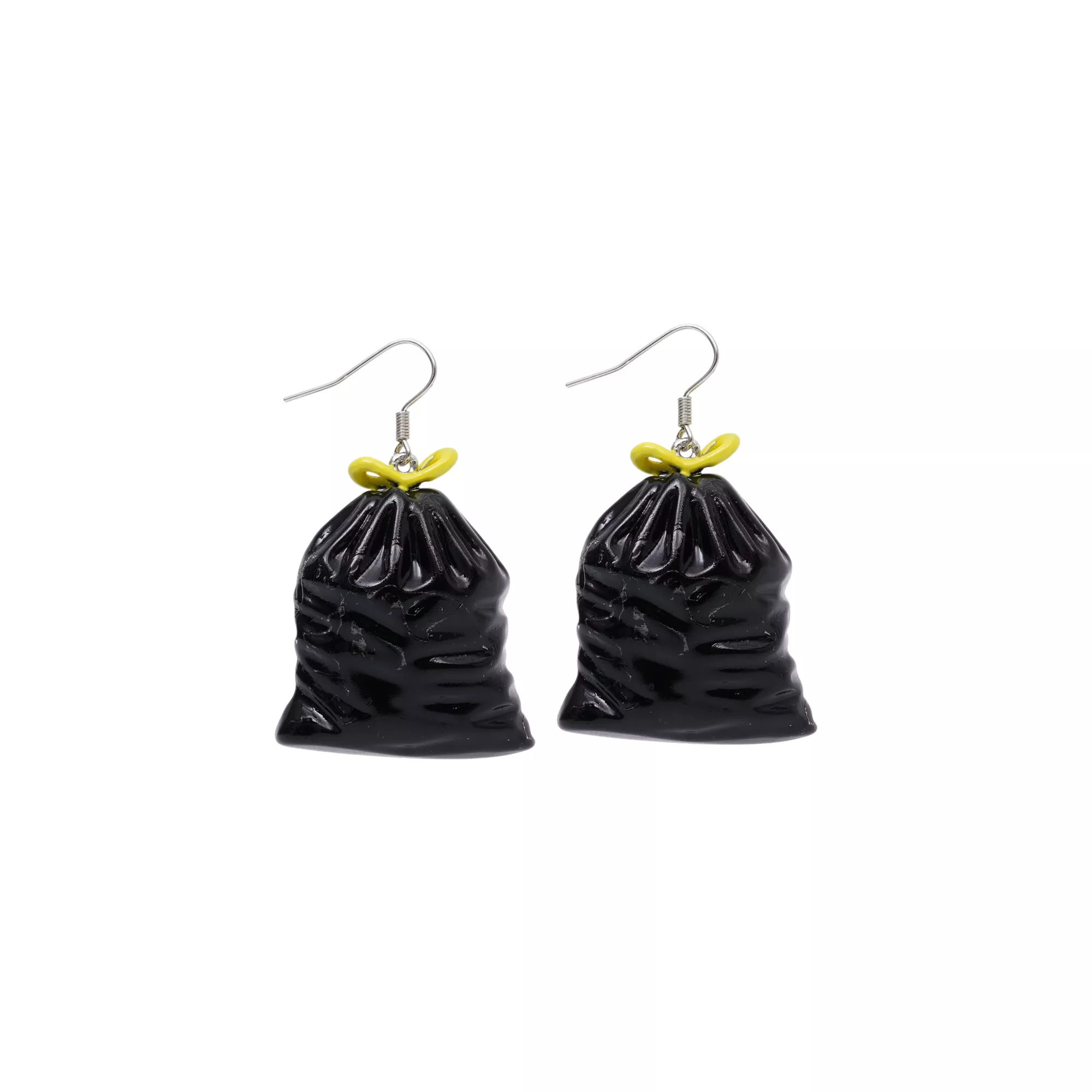 Trash Bag Dangle Earrings - 18 Gauge at Spencer's