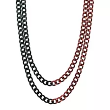 Black and Red-Tone Double-Row Wallet Chain at Spencer's