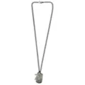Burnished Silver-Toned Cross and Dog Tag Chain Necklace at Spencer's