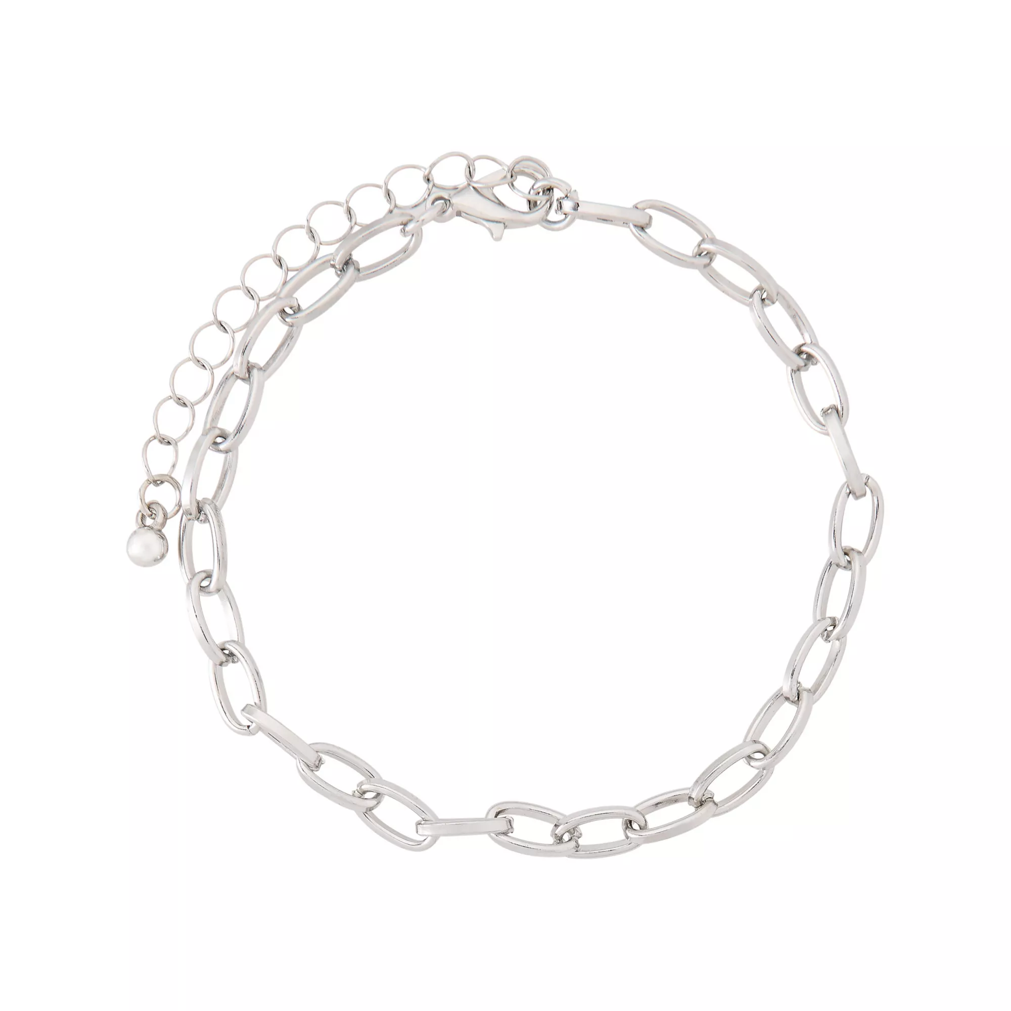 Black and Red Heart Spike Chain Bracelets - 5 Pack