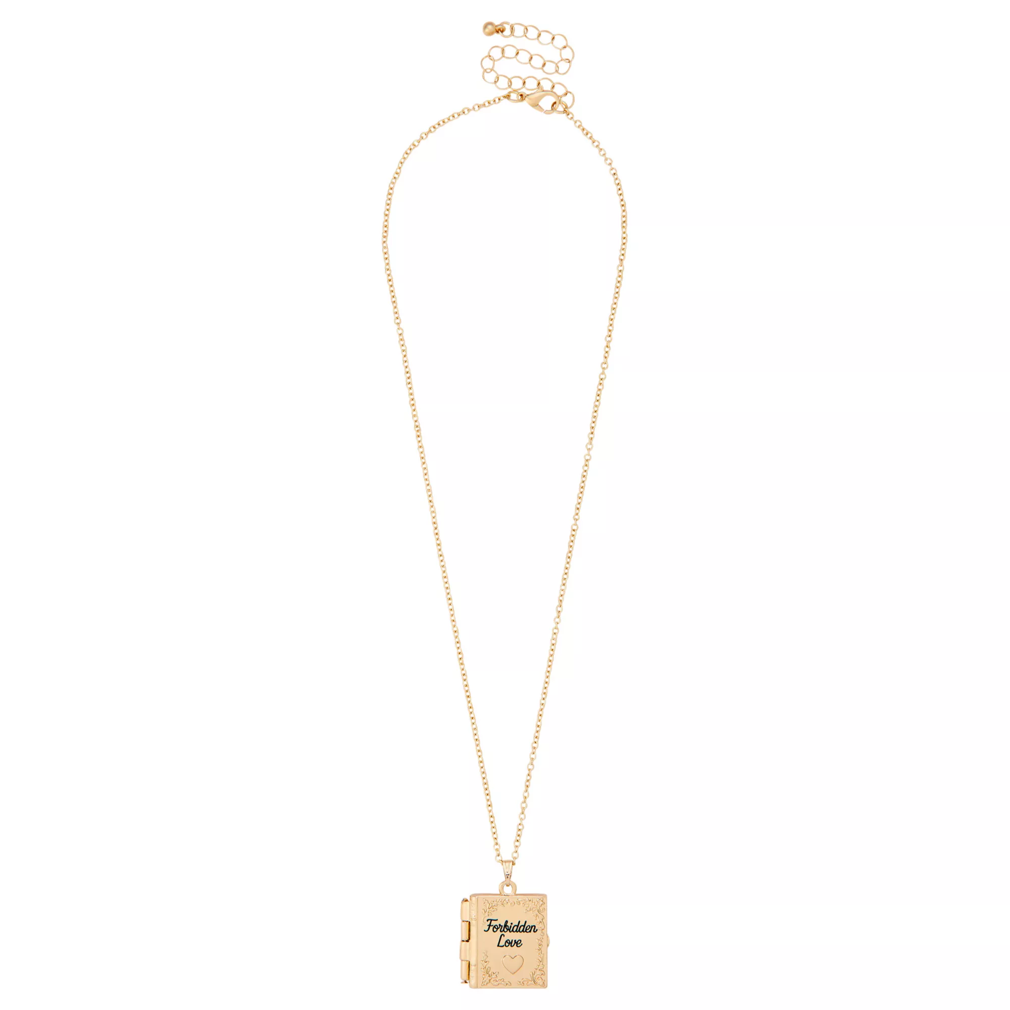 Book Gold-Tone Best Friend Locket Necklace Set