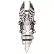 Silver-Toned Wing Finger Armor Ring at Spencer's