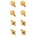 Multi-Pack Gold-Toned Extra Barbell Balls and Spikes 8 Pack - 16 Gauge at Spencer's