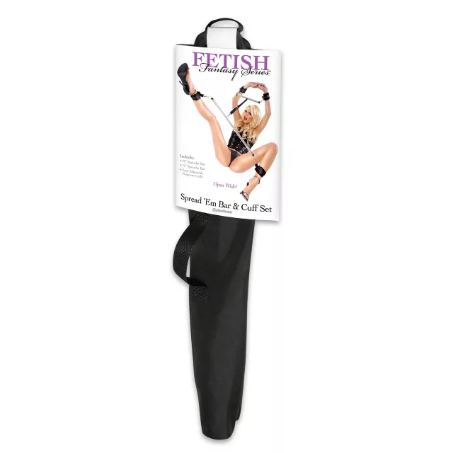 Spread 'Em Bar and Handcuff Set - Fetish Fantasy