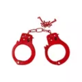 Designer Metal Love Handcuffs - Pleasure Bound at Spencer's