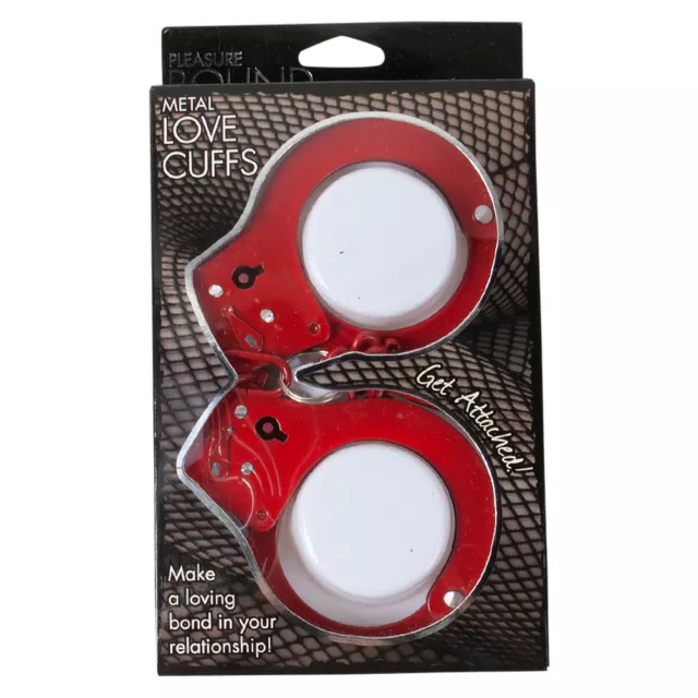 Designer Metal Love Handcuffs - Pleasure Bound at Spencer's