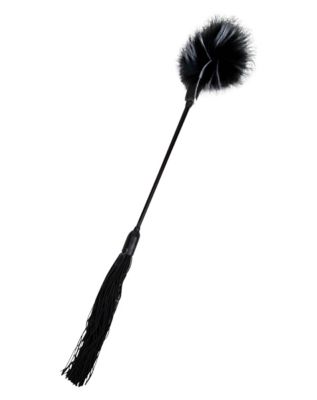 Whip Feather Tickler Black - Pleasure Bound
