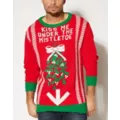 Adult Under the Mistletoe Ugly Christmas Sweater at Spencer's
