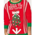 Adult Under the Mistletoe Ugly Christmas Sweater at Spencer's