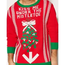 Adult Under the Mistletoe Ugly Christmas Sweater at Spencer's