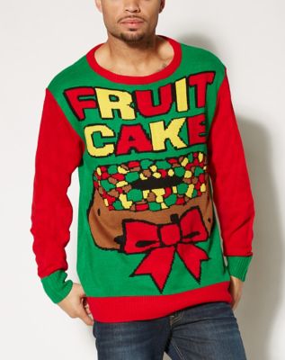 Adult Fruit Cake Ugly Christmas Sweater - Spencer's