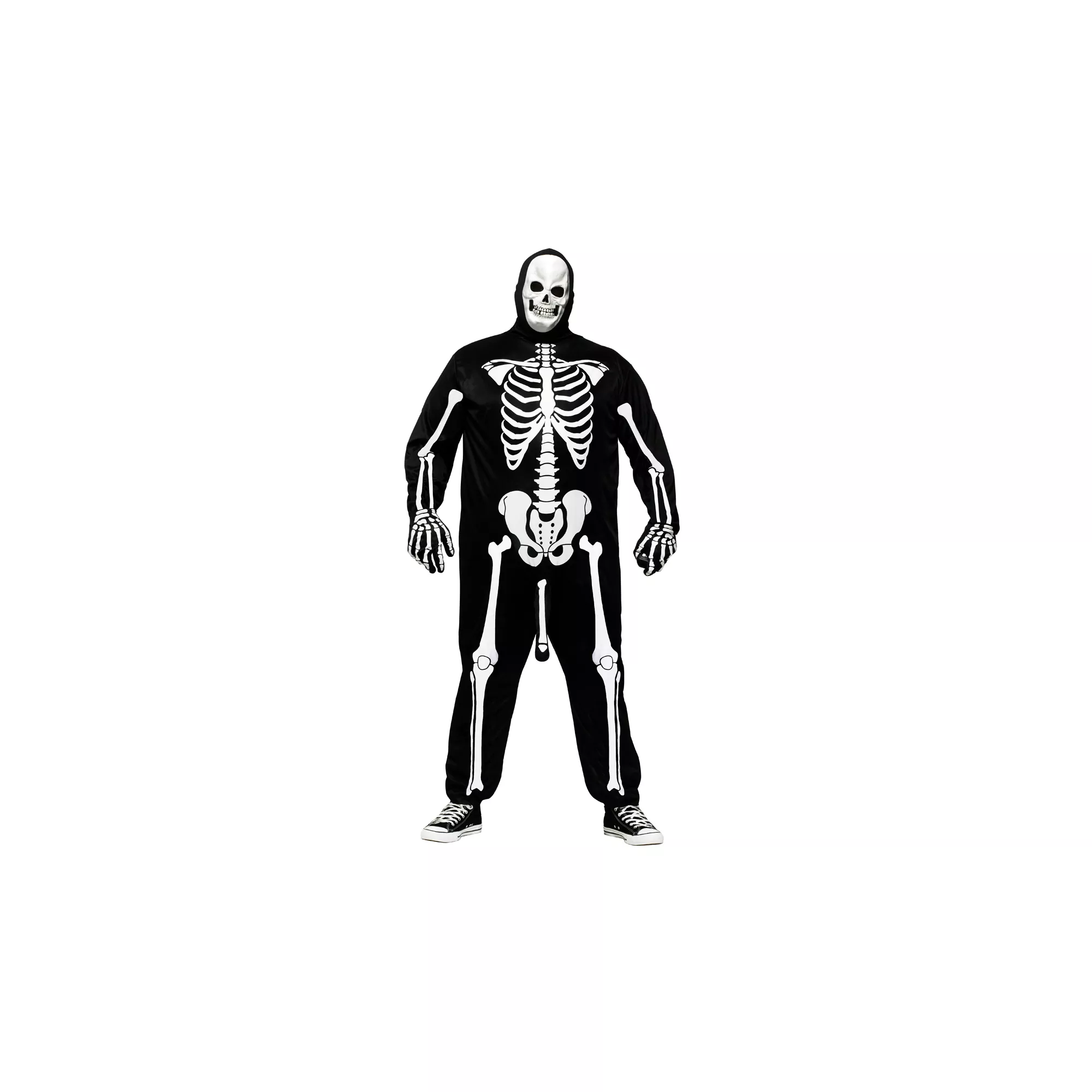 Adult Skeleboner Plus Size One Piece Costume