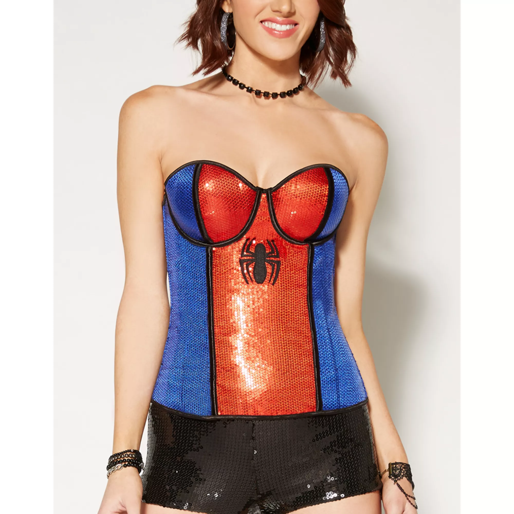 Sequin Spiderman Marvel Corset at Spencer's