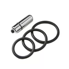 Black Velvet Vibrating Strap-On Harness at Spencer's