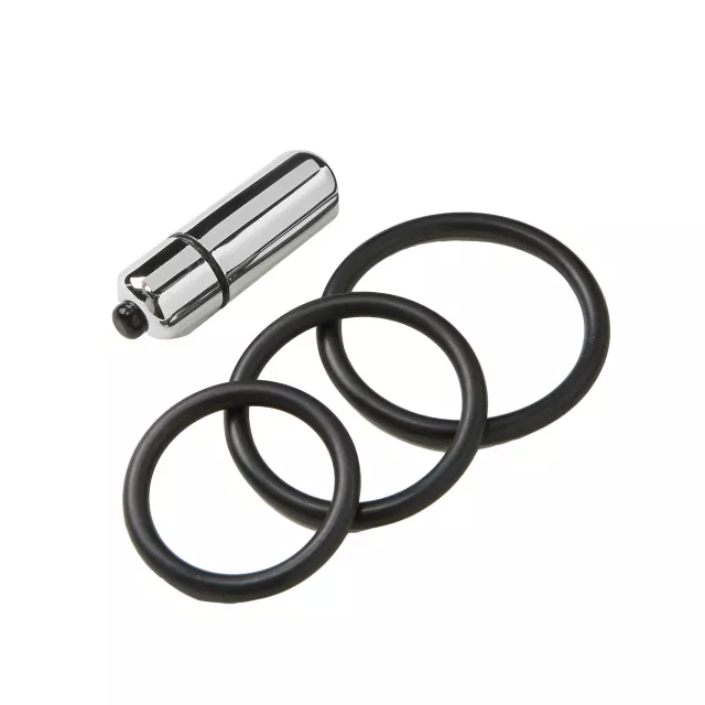 Black Velvet Vibrating Strap-On Harness at Spencer's