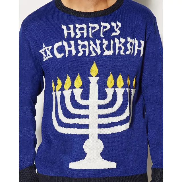 Adult Light-Up Menorah Sweater at Spirit Halloween