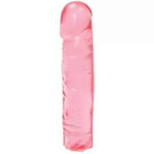 Crystal Jellies Classic Dong Dildo Pink at Spencer's