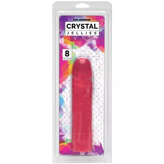 Crystal Jellies Classic Dong Dildo Pink at Spencer's