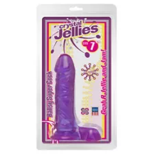 Crystal Jellies Super Ballsy Dildo - 7 Inch at Spencer's