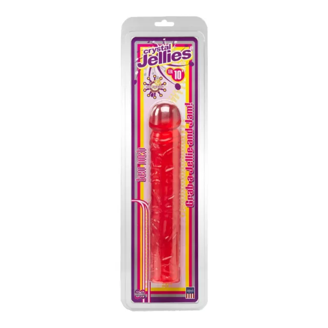 Crystal Jellies Dildo - 10 Inch - Pink at Spencer's
