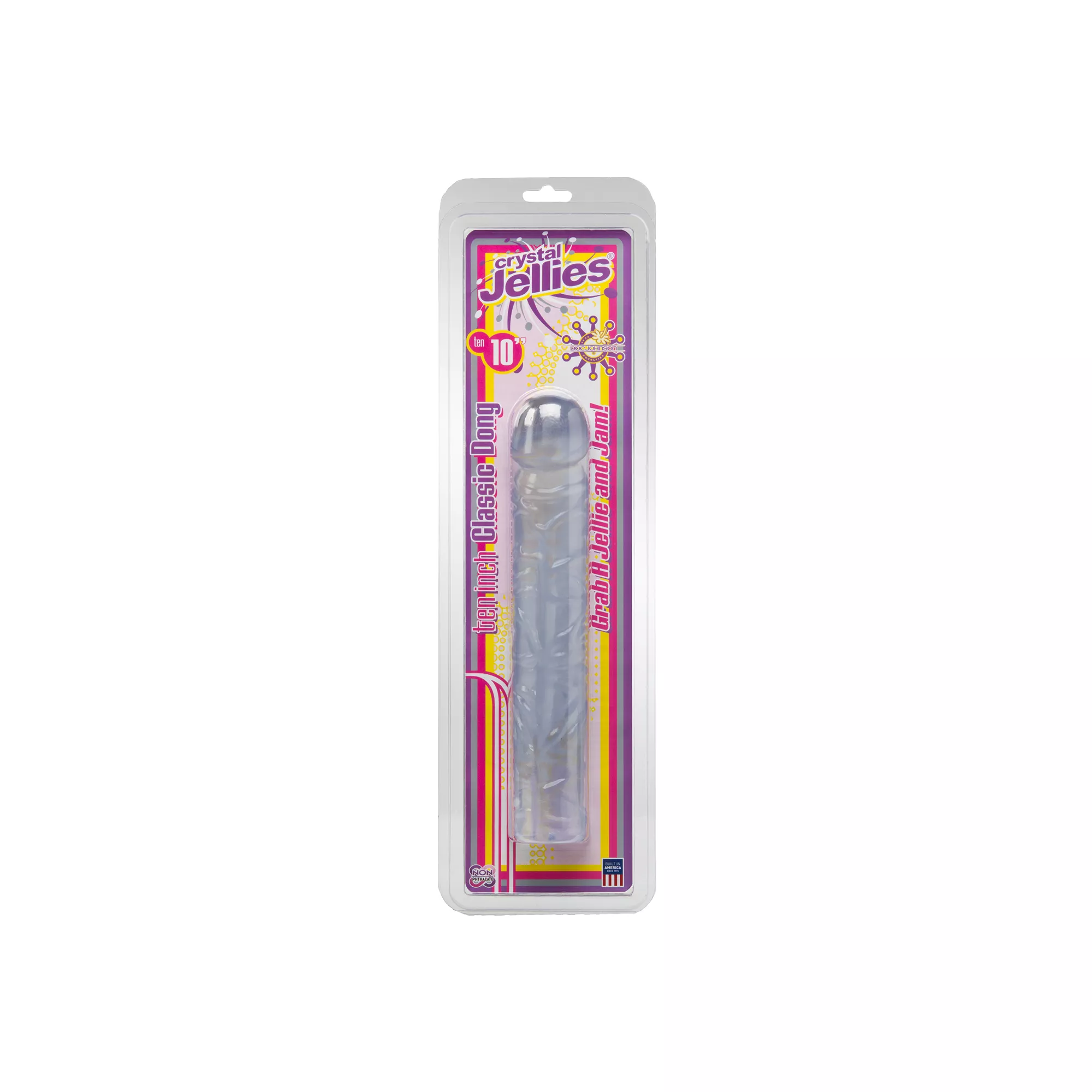 Crystal Jellies Dildo - 10 Inch - Clear