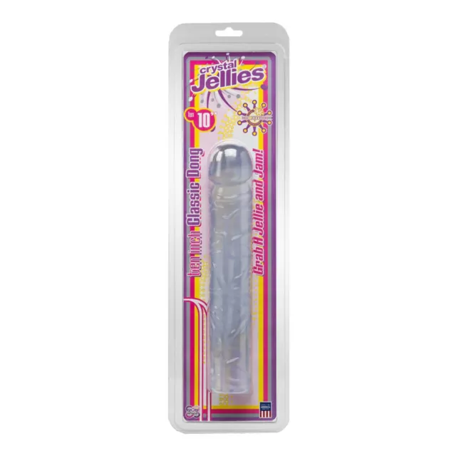 Crystal Jellies Dildo - 10 Inch - Clear at Spencer's