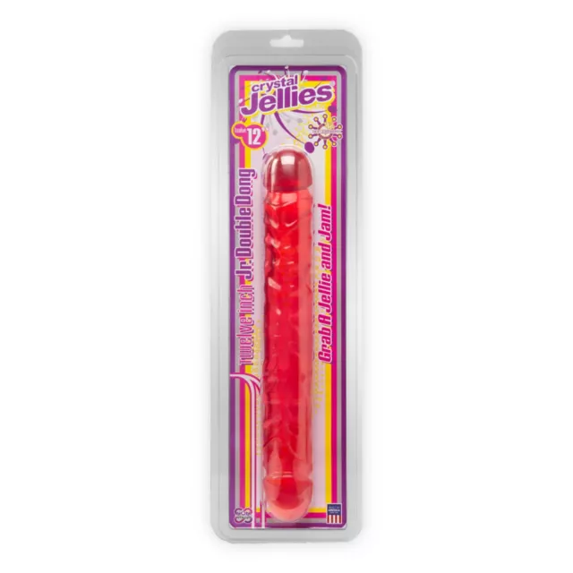 Crystal Jellies Double Dong Dildo - 12 Inch Pink at Spencer's