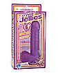 Crystal Jellies Ballsy Dildo - 8 Inch Purple