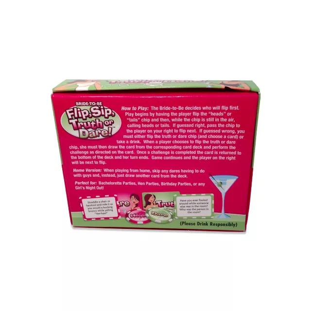 Flip, Sip, Truth or Dare Bachelorette Party Game at Spencer's