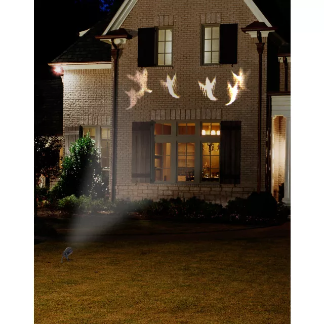 Whirl-A-Motion LED White Ghost Projection Spotlight