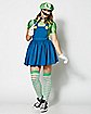 Adult Luigi Dress Costume - Mario Bros
