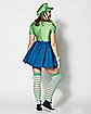 Adult Luigi Dress Costume - Mario Bros