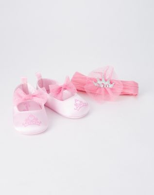 Infant Princess Headband and Shoe Set - Spencer's