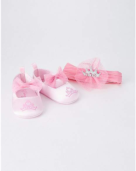 Infant Princess Headband and Shoe Set - Spencer's