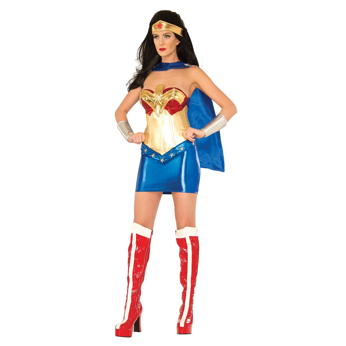 Adult Wonder Woman Costume Deluxe - DC Super Hero Girls - Size ADULT LARGE - by Spencer's